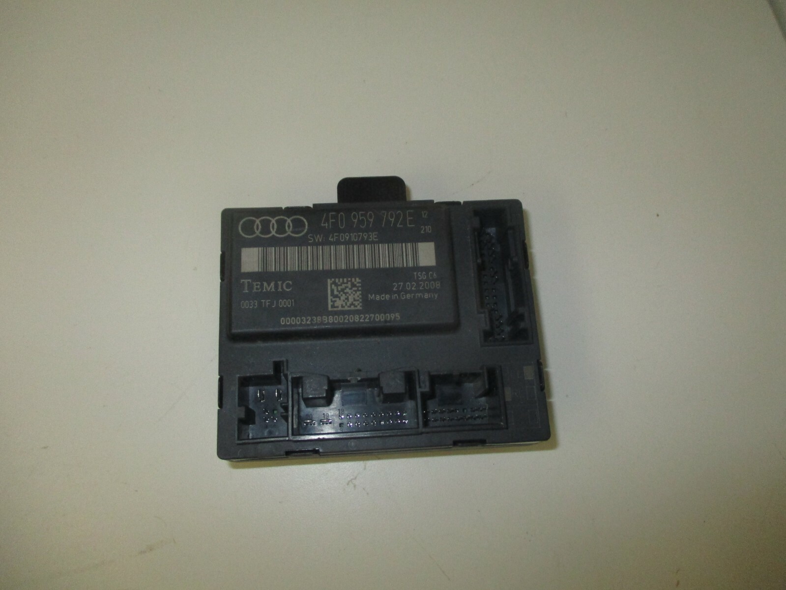 06 07 08 Audi A6 S6 Door Control Module Left Front 4F0959793E 4F0910793E OEM