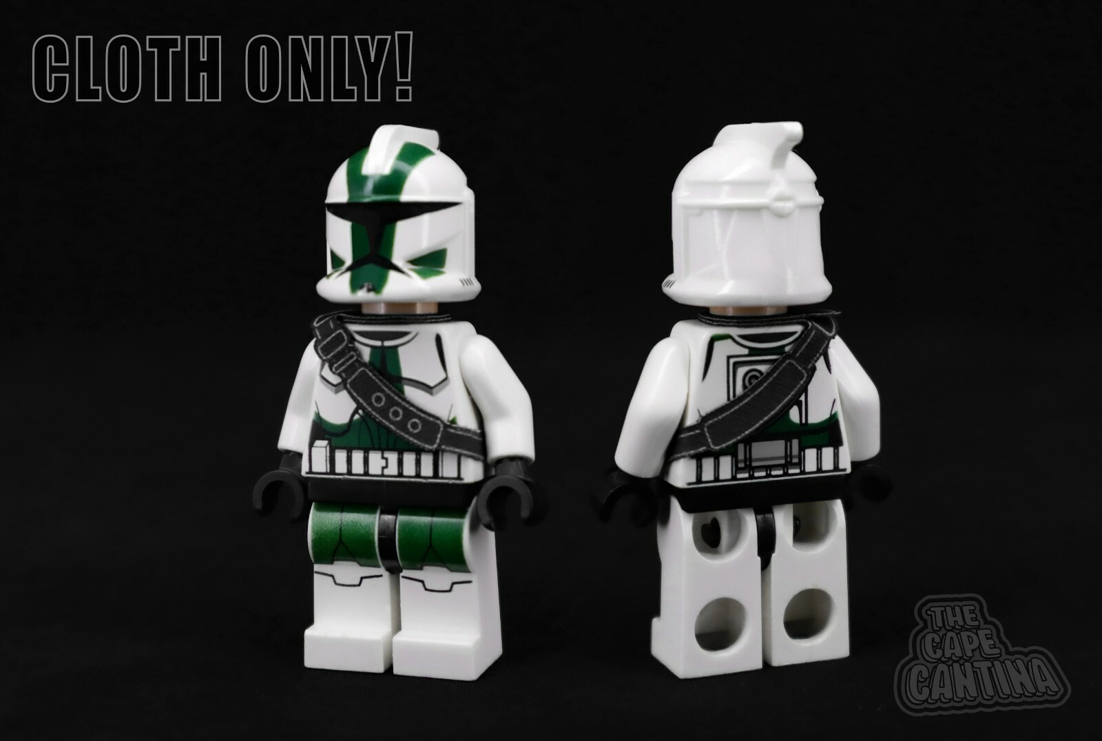 for Minifigure Star Wars Custom Cape Cloth 41st Phase 1 Commander Gree Strap