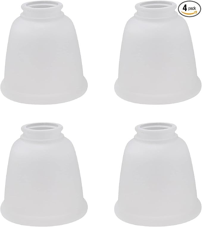 23045-4A Transitional Frosted/White Paint inside Ceiling Fan Glass Shade 2-1/8"