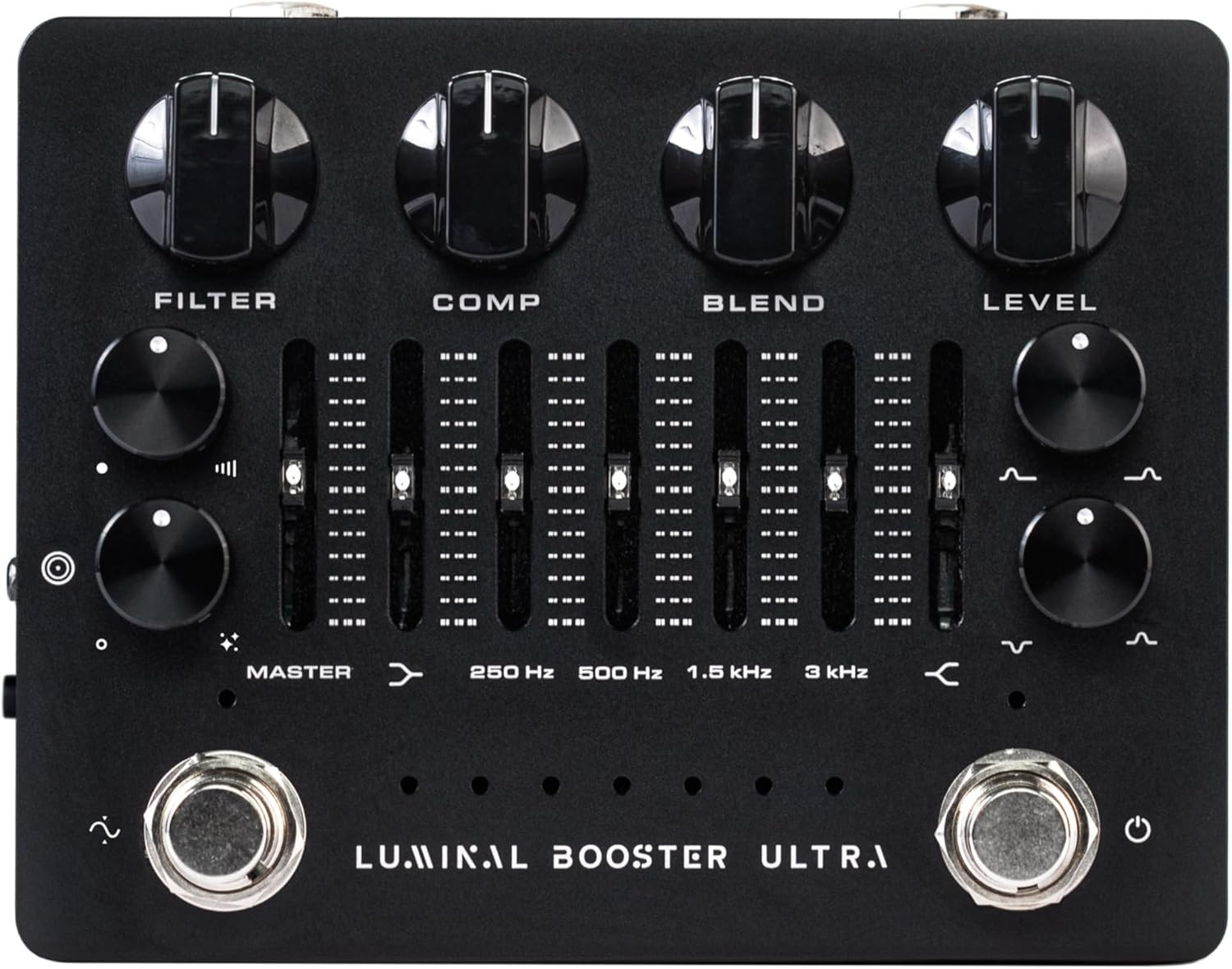 Darkglass Luminal Booster Ultra Bass Preamp Pedal W/ 6-Band EQ, Gain Reduction M