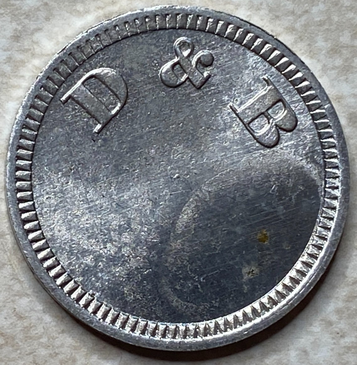 D & B Unknown Anillo Restrike Arcade Token T9009