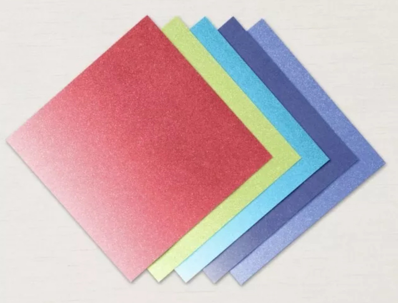 Stampin Up 2022 - 2024 In Color Glimmer Paper 6 x 6 Cards Scrapbooking Crafting