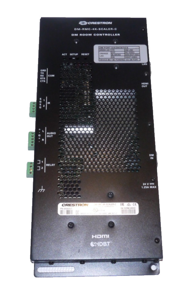 Crestron DM Room Controller DM-RMC-4K-SCALER-C DC Power Supply Not Included