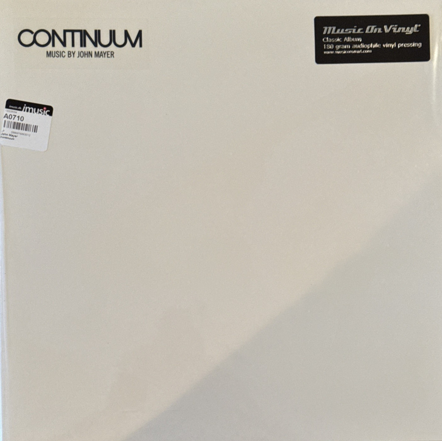 John Mayer Continuum 180g Audiophile Vinyl Music On Vinyl Demo Copy Open NEW