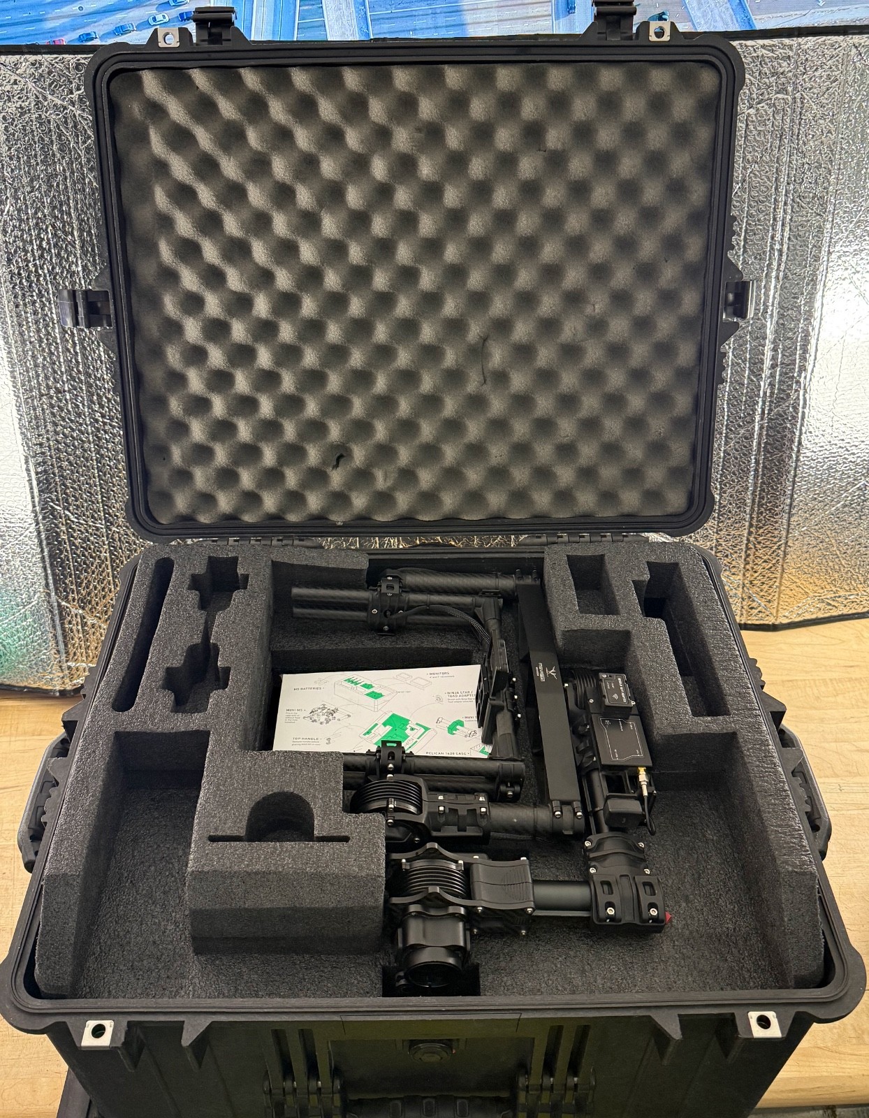 Freefly MOVI M5 3-Axis Gimbal Rig w/ Case Batteries Handles WiFi Adapter Bundle
