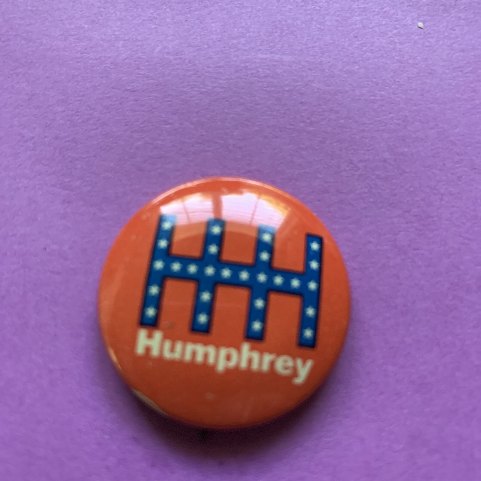 1968 Humphrey Political Campaign Pinback Button