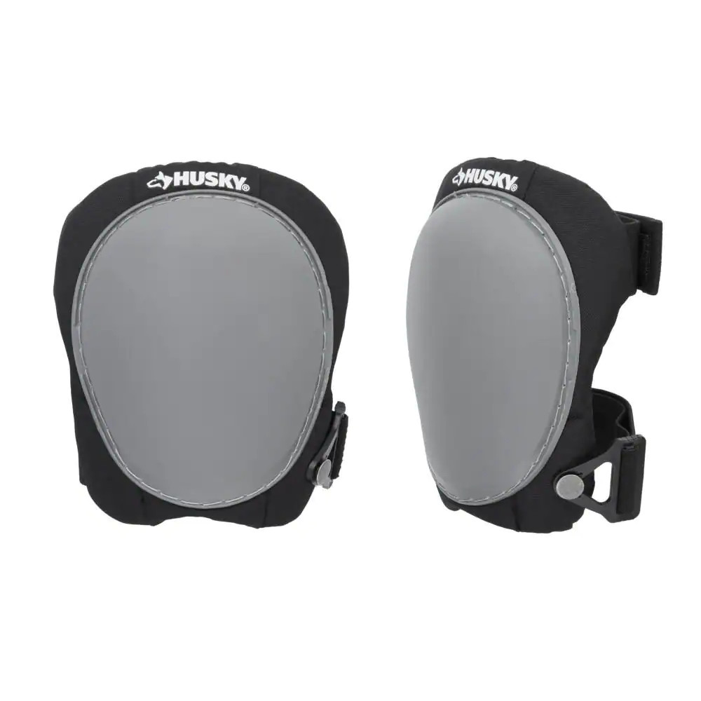 Husky Knee Protection w/ Soft Cap Foam Non-Marring Knee Pads, Reliable & Durable
