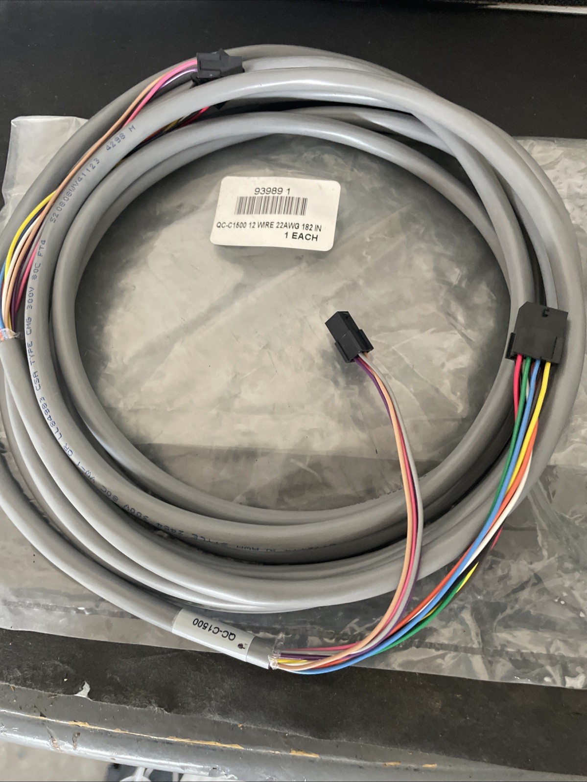 AssaAbloy McKinney Electrolynx Harness QC-C1500 / 93989-1 / 12 Wire 22AWG 182in