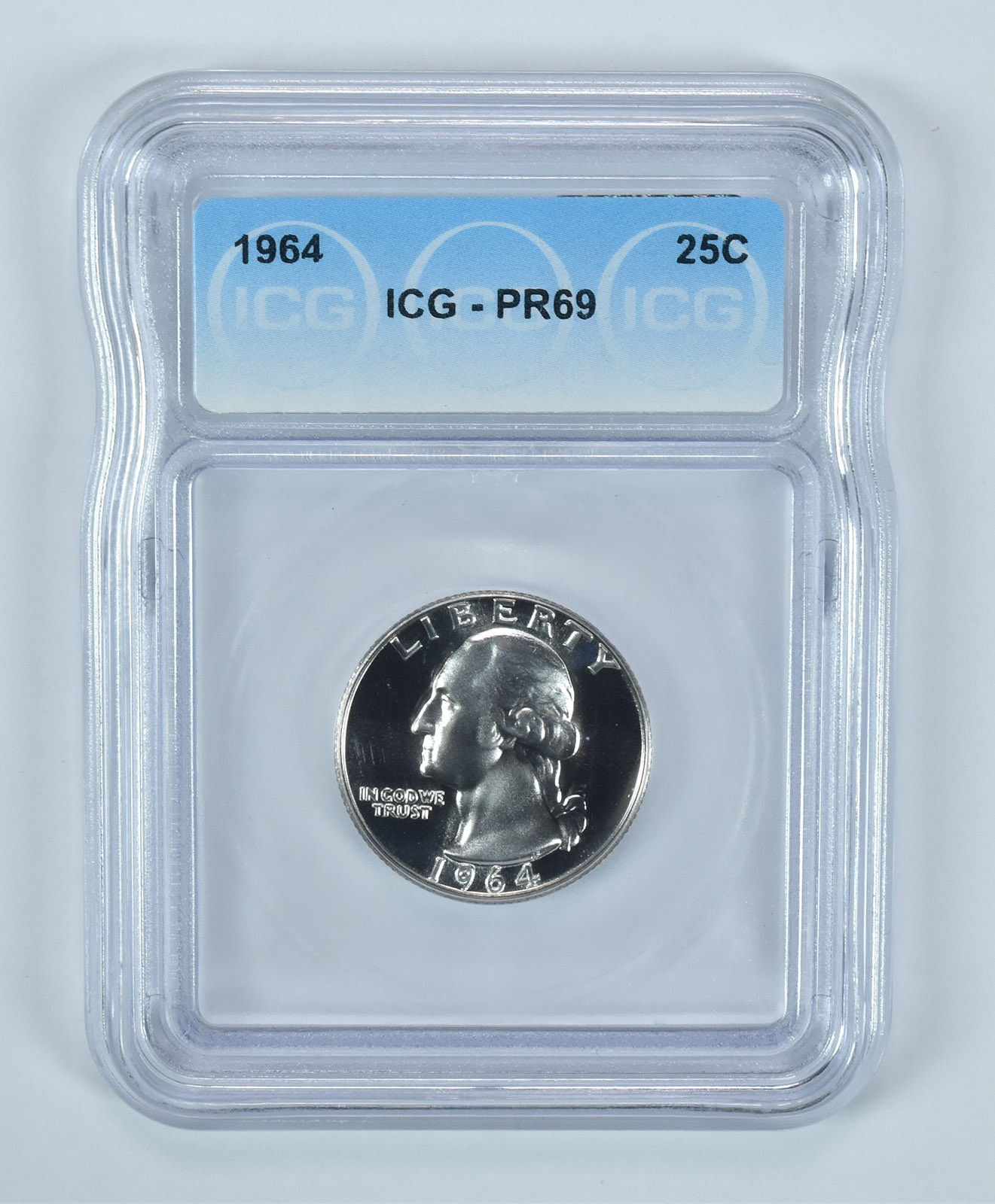 1964 Washington Quarter PR69 ICG