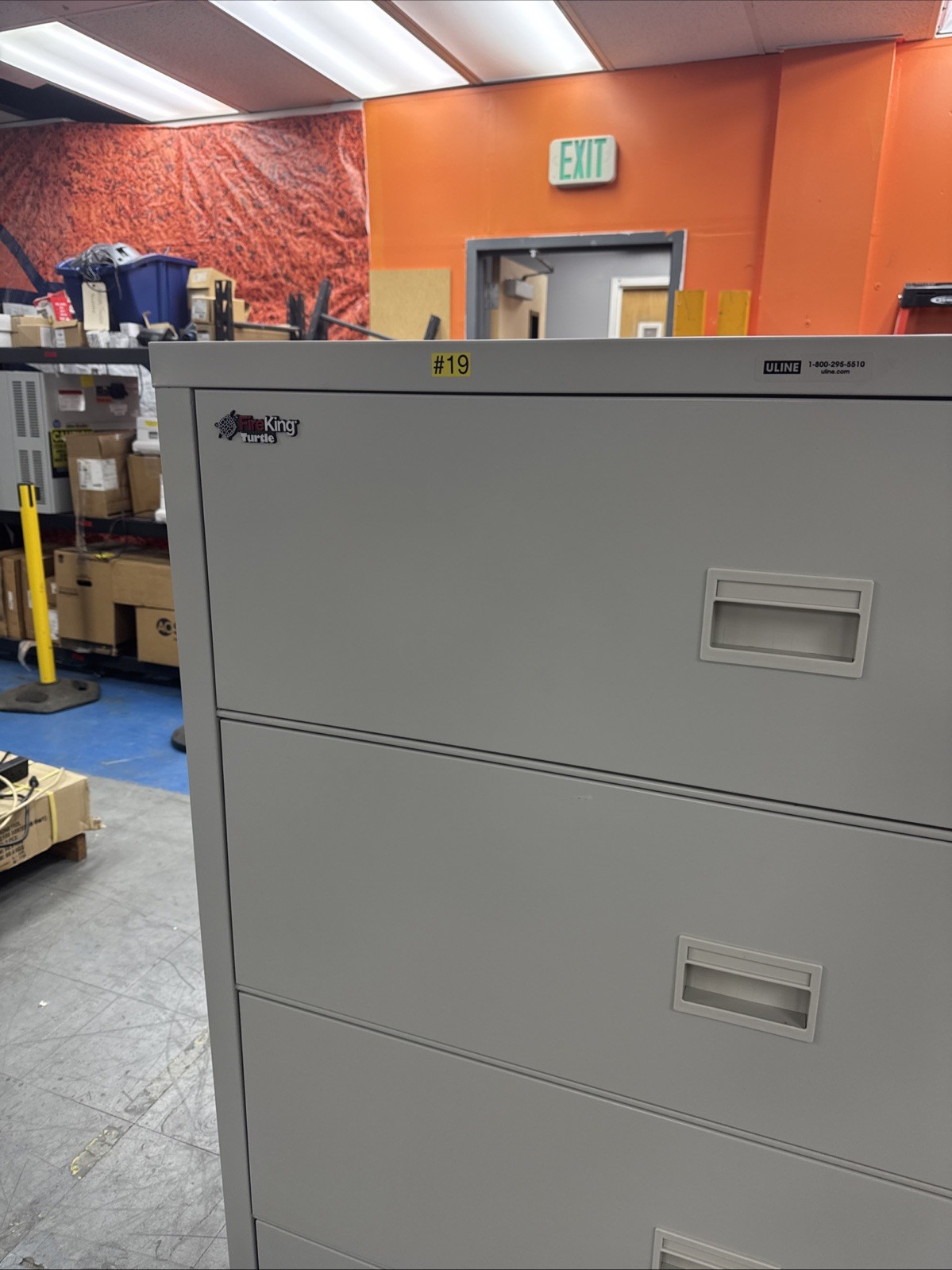 FireKing (Turtle) 4 Drawer Fire Resistant Cabinet, Great Condition W/KEY