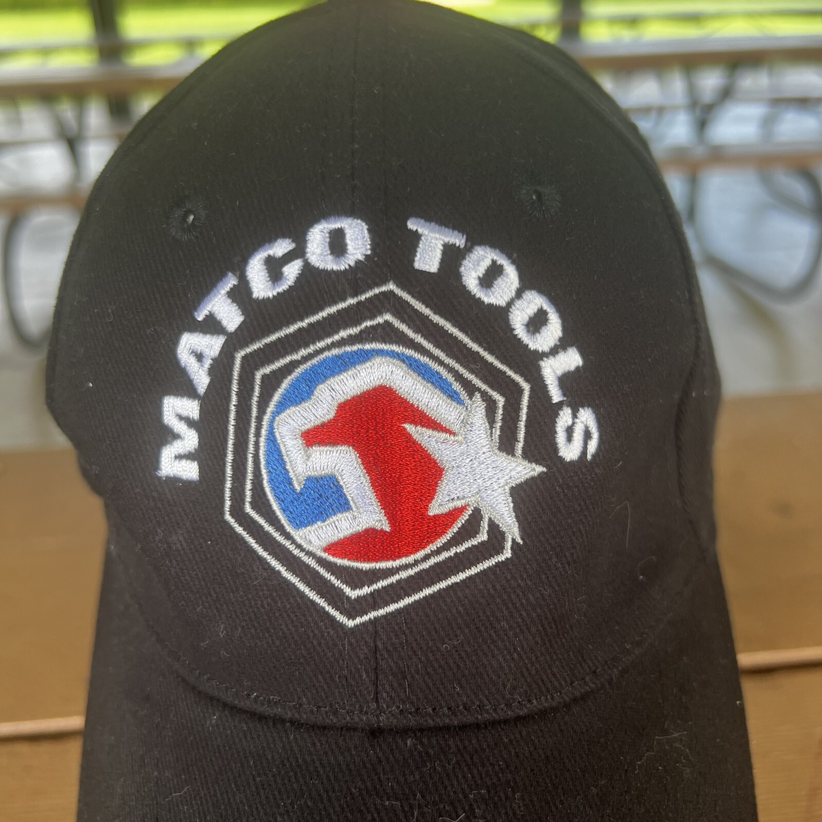MATCO TOOLS Black Hat Cap w RWB Eagle Hook Loop We’re The Source on Back