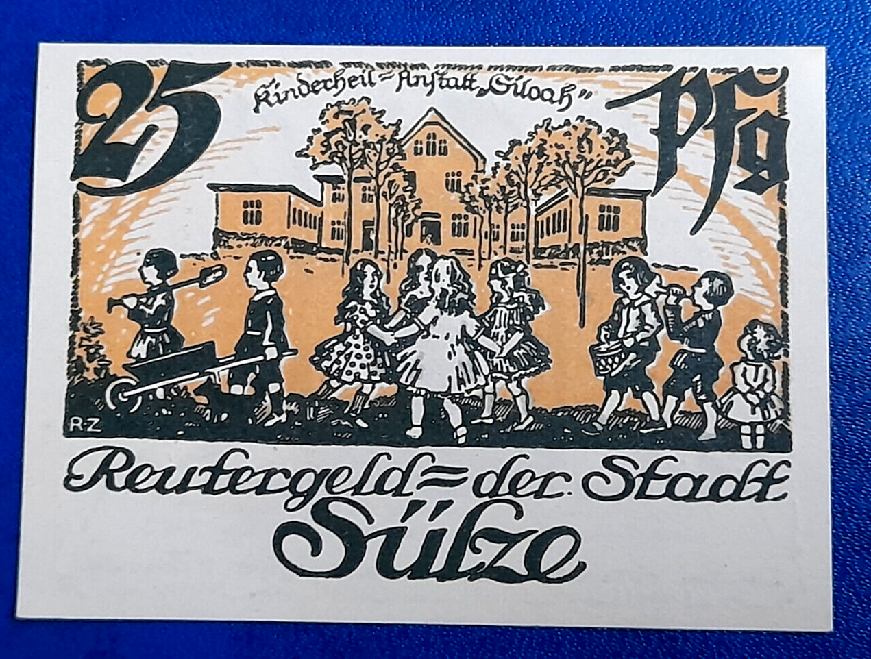 SÜLZE NOTGELD 25 PFENNIG 1922 REUTERGELD EMERGENCY MONEY GERMANY (27984)