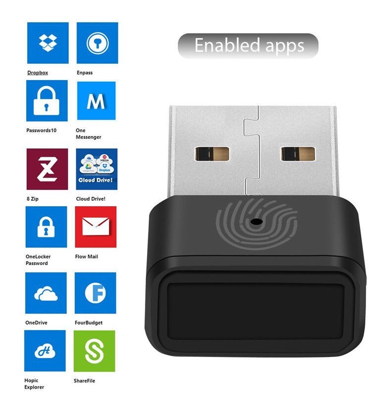 Mini Capturing PC Fingerprint Scanner Laptop Security Key Computer USB Interface