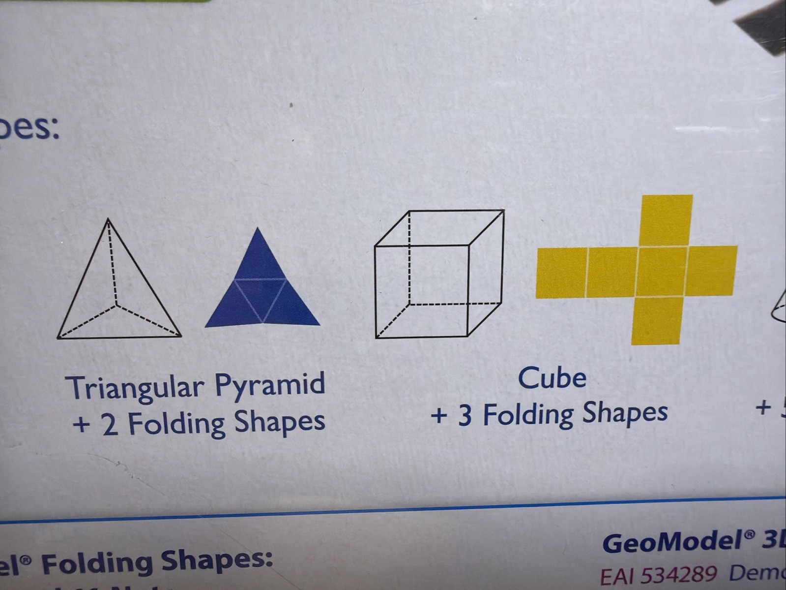 EAI Education, Geo Model, Folding Shapes, 34 Pieces Grades 3+