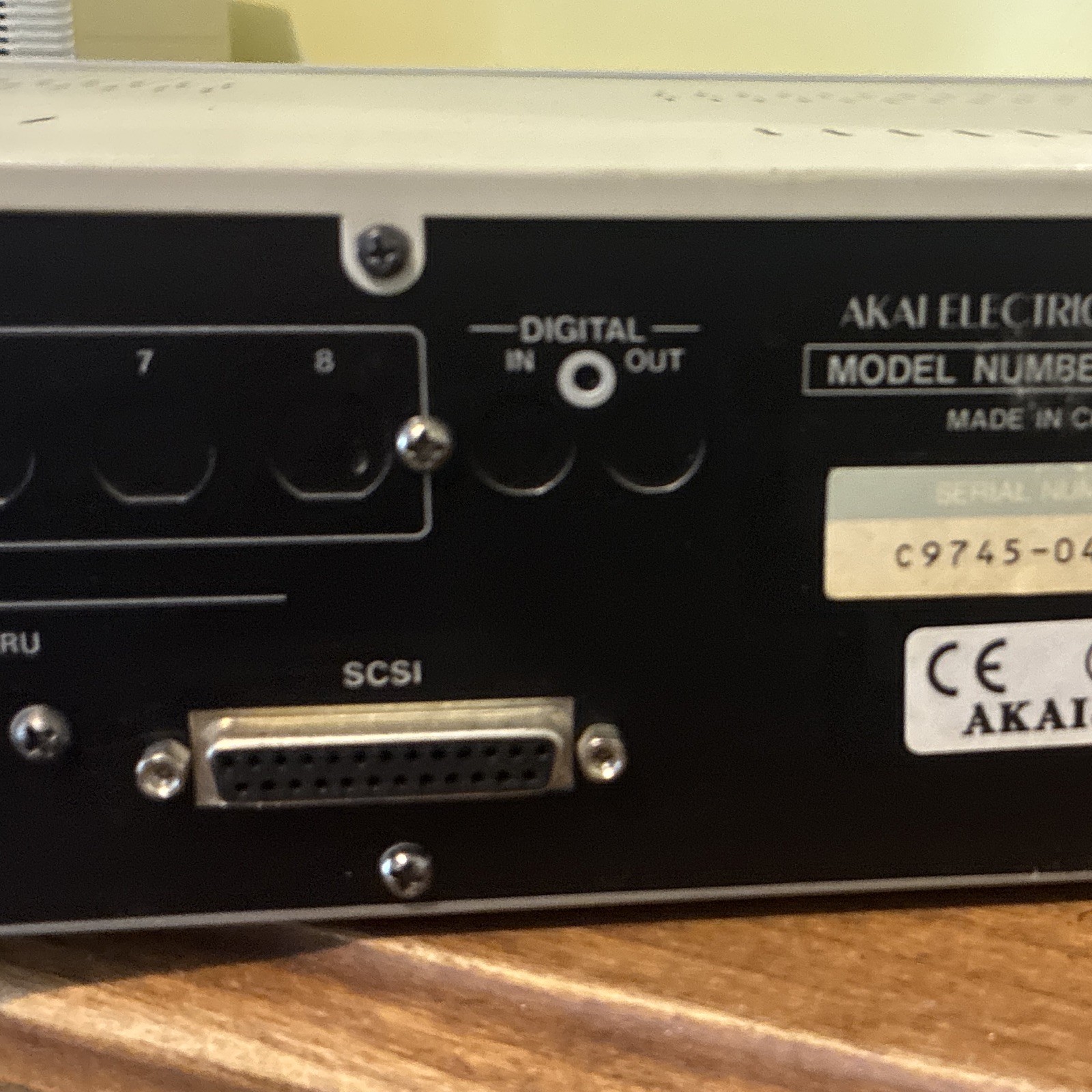 Akai S2000 MIDI Stereo Digital Rackmount Sampler Silver converted to USB