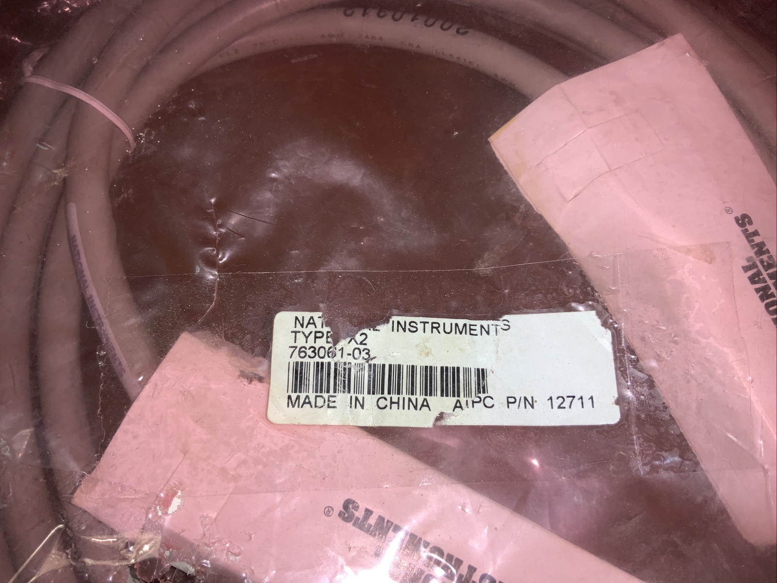 National Instruments Type X2 763061-03 Cable Double-Shielded, Shielded Plug