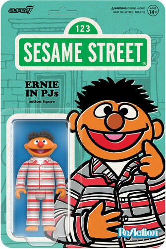 Super7 - Sesame Street - ReAction Figures Wv6 - Ernie (PJs) [New Toy] Action F