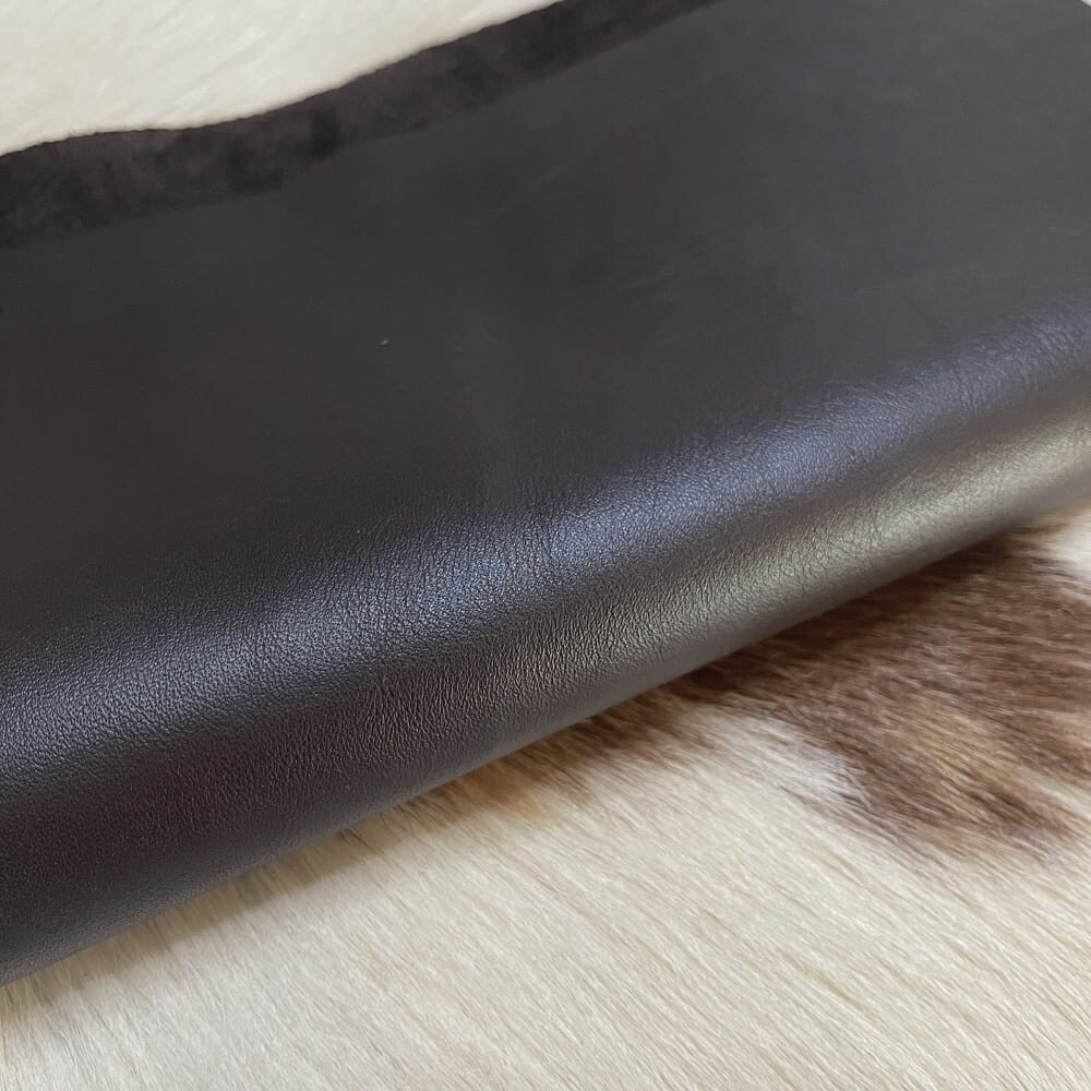 JAVA BROWN Milano Full Grain Cow Leather 3 oz Rough Cut by 2-3 Square Foot