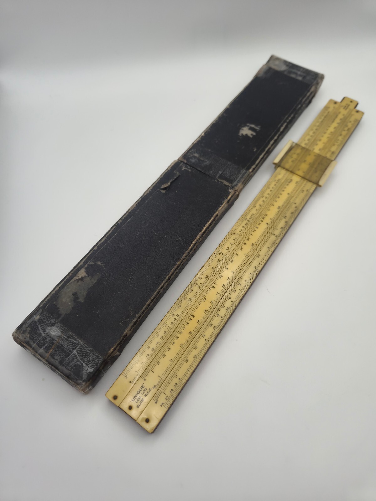 Vintage Log-log Slide Rule Made in England with Case - C.1950 Collectable Rare