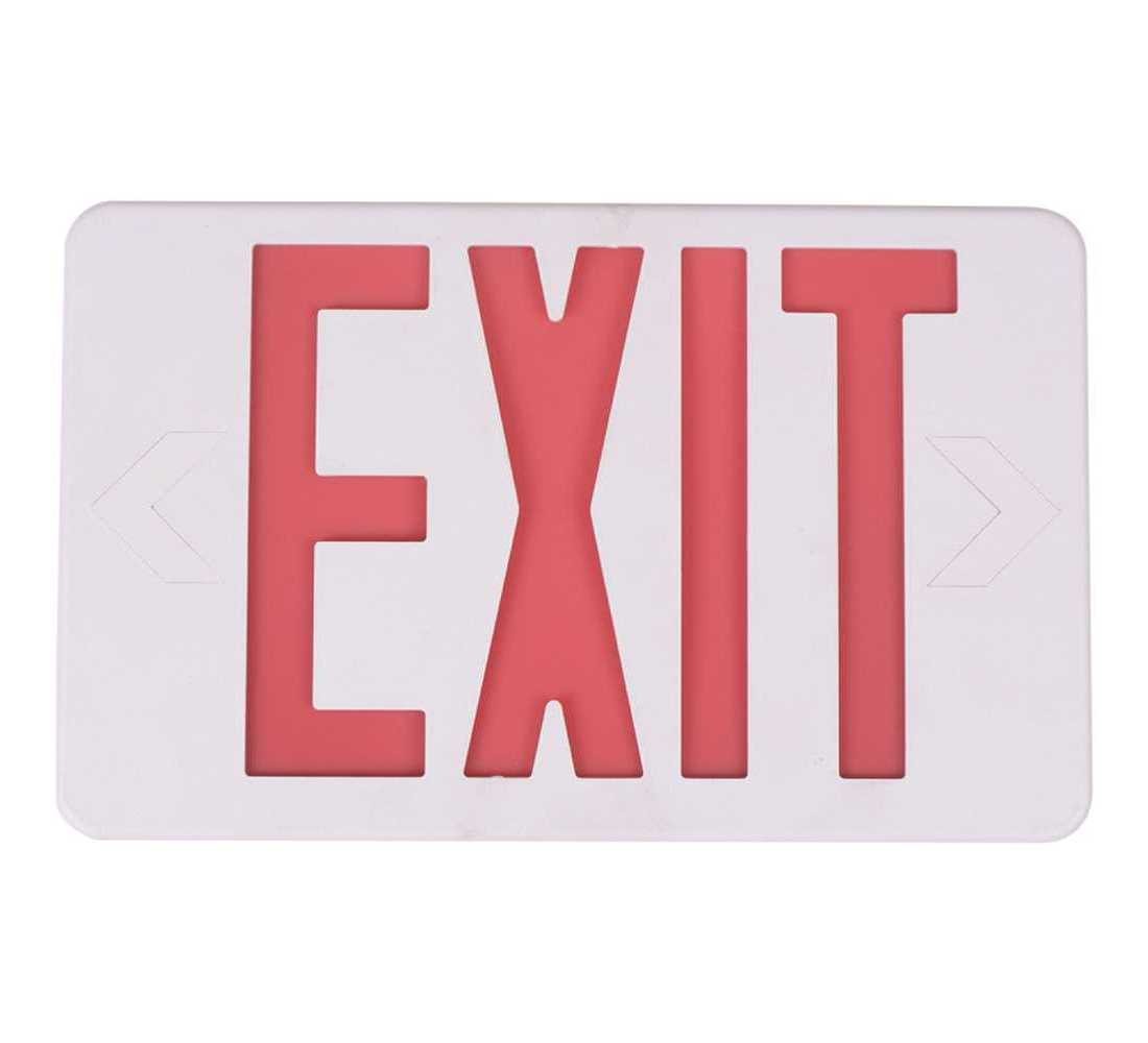 14-Watt Equivalent Integrated LED White Exit Sign with Ni-Cad 4.8-Volt Battery C