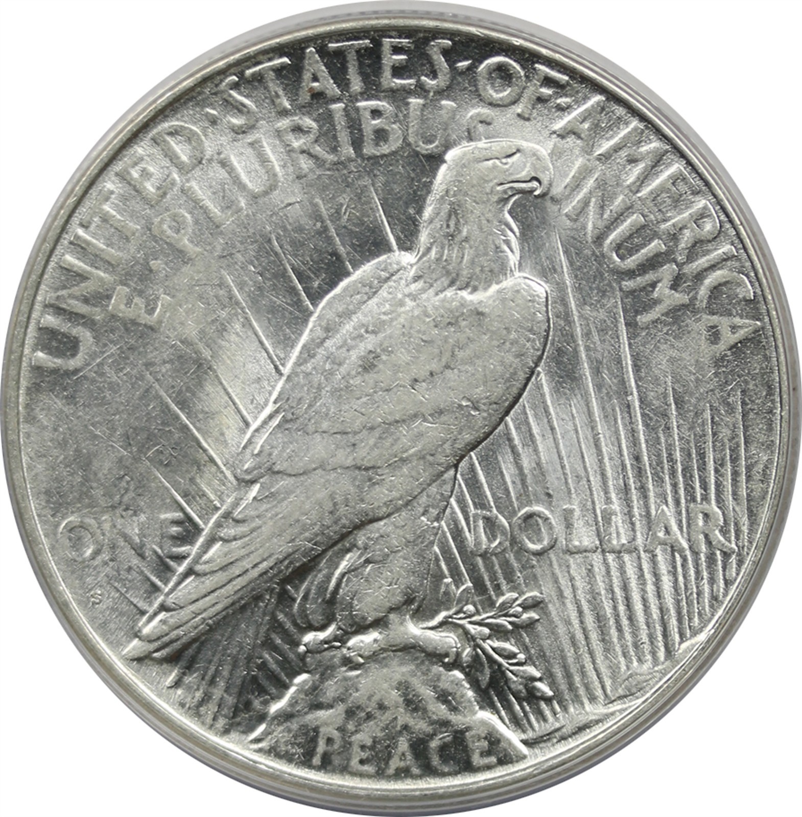 1927-S $1 ANACS AU 50 Details (Cleaned) Peace Silver Dollar
