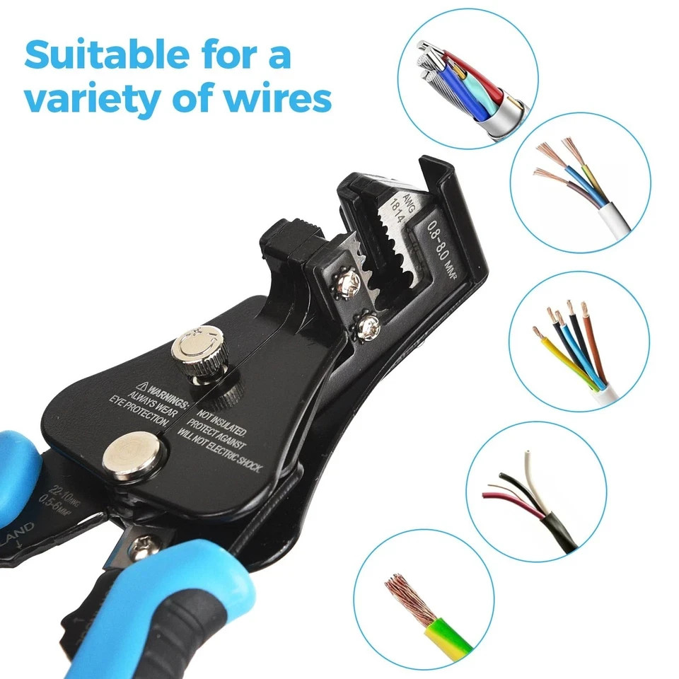 Automatic Heavy Duty Wire Stripper / Cutter 3 IN 1 Adjustable Wire Stripper Tool