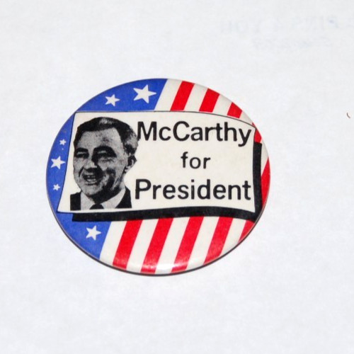 1968 EUGENE MCCARTHY campaign pin pinback button political president election