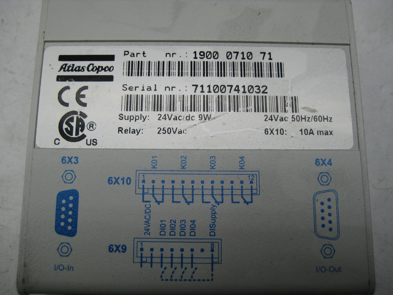 ATLAS COPCO 1900-0710-71 CONTROLLER MODULE NSNP