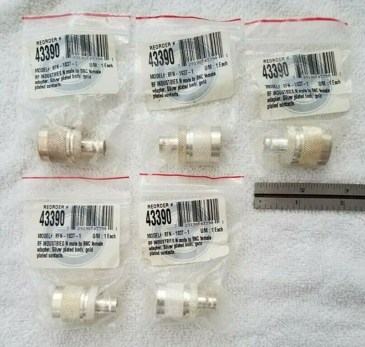 RF Industries RFN-1037-1, DC-4GHz, BNC(F)/N(M), RF Adapter Connector