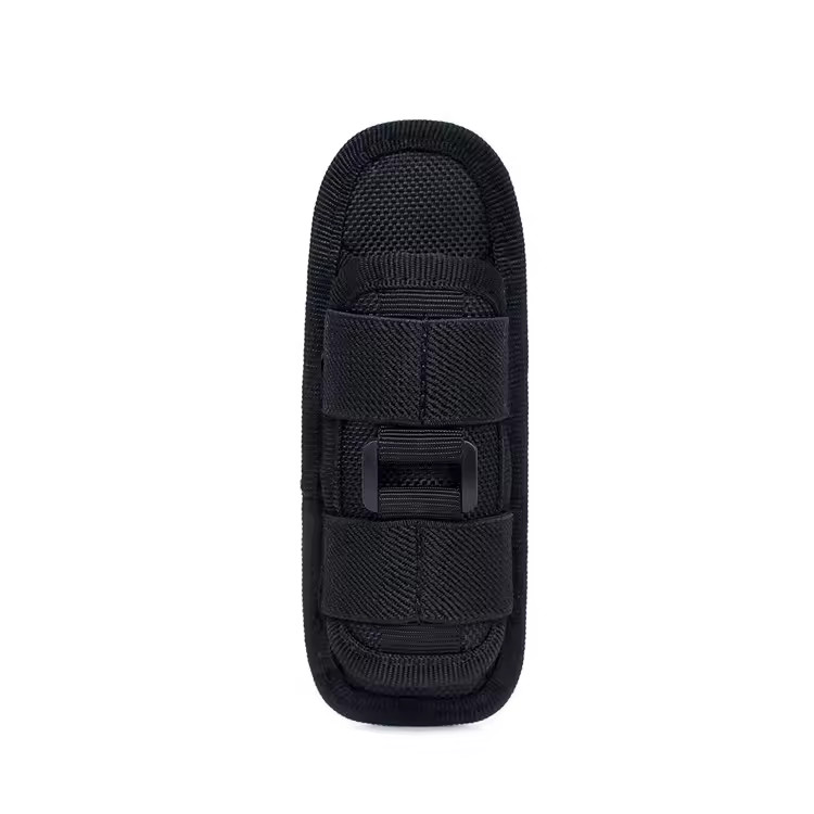 Outdoor 360 Degree Rotatable Flashlight Pouch Holster Waist Bag Belt Torch Cover