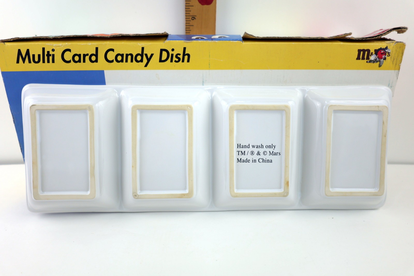 M&M’s World Las Vegas Multi Card Candy Dish with Four Compartments