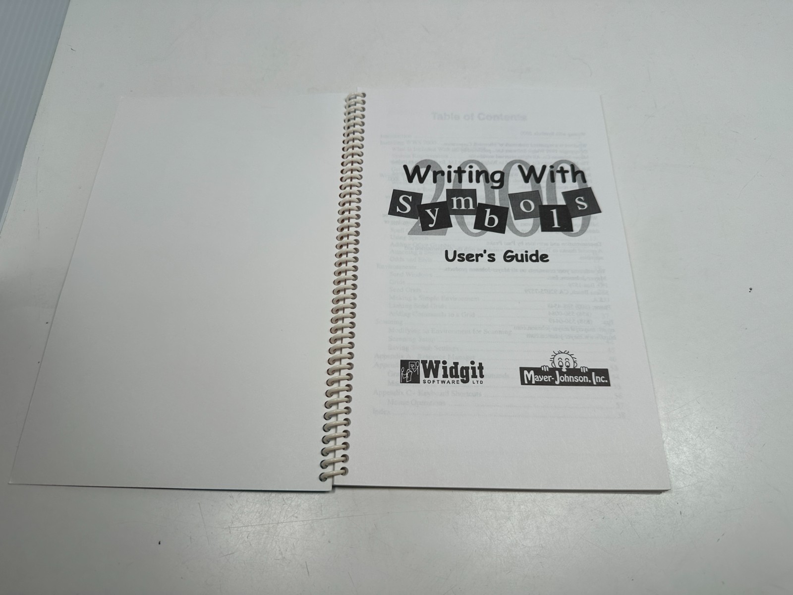 Computer Software Widgit Windows PC Disc Mayer Johnson Writing With Symbols CD