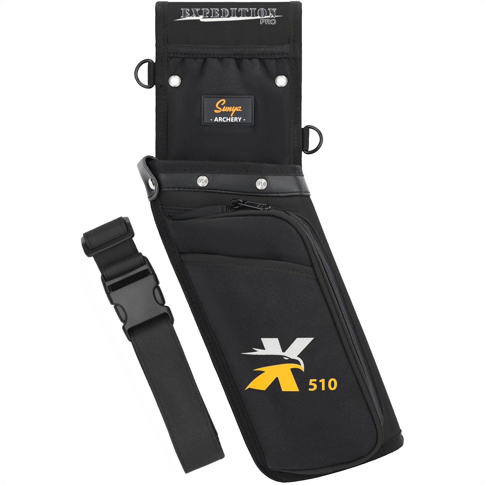 X510 Field & Competition Hip Arrow Quiver | 3-Slot Noise-Free Archery Quiver ...