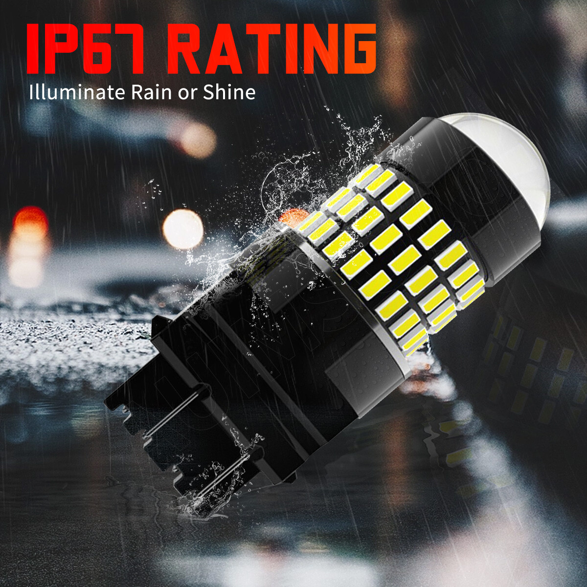 3157 3156 Super Bright LED Reverse Backup Light Bulbs 6000K Super Bright White