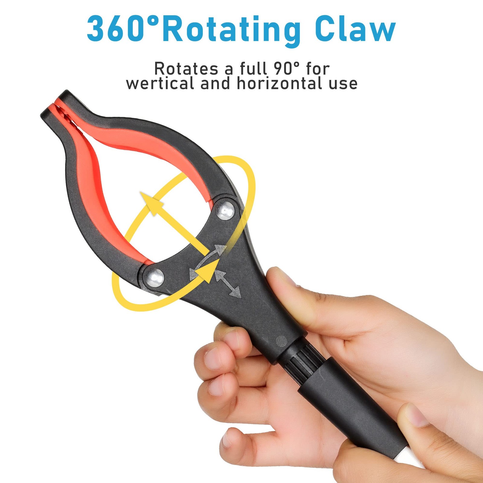 Grabber Reacher Tool, Orange, 32", Foldable Orange1