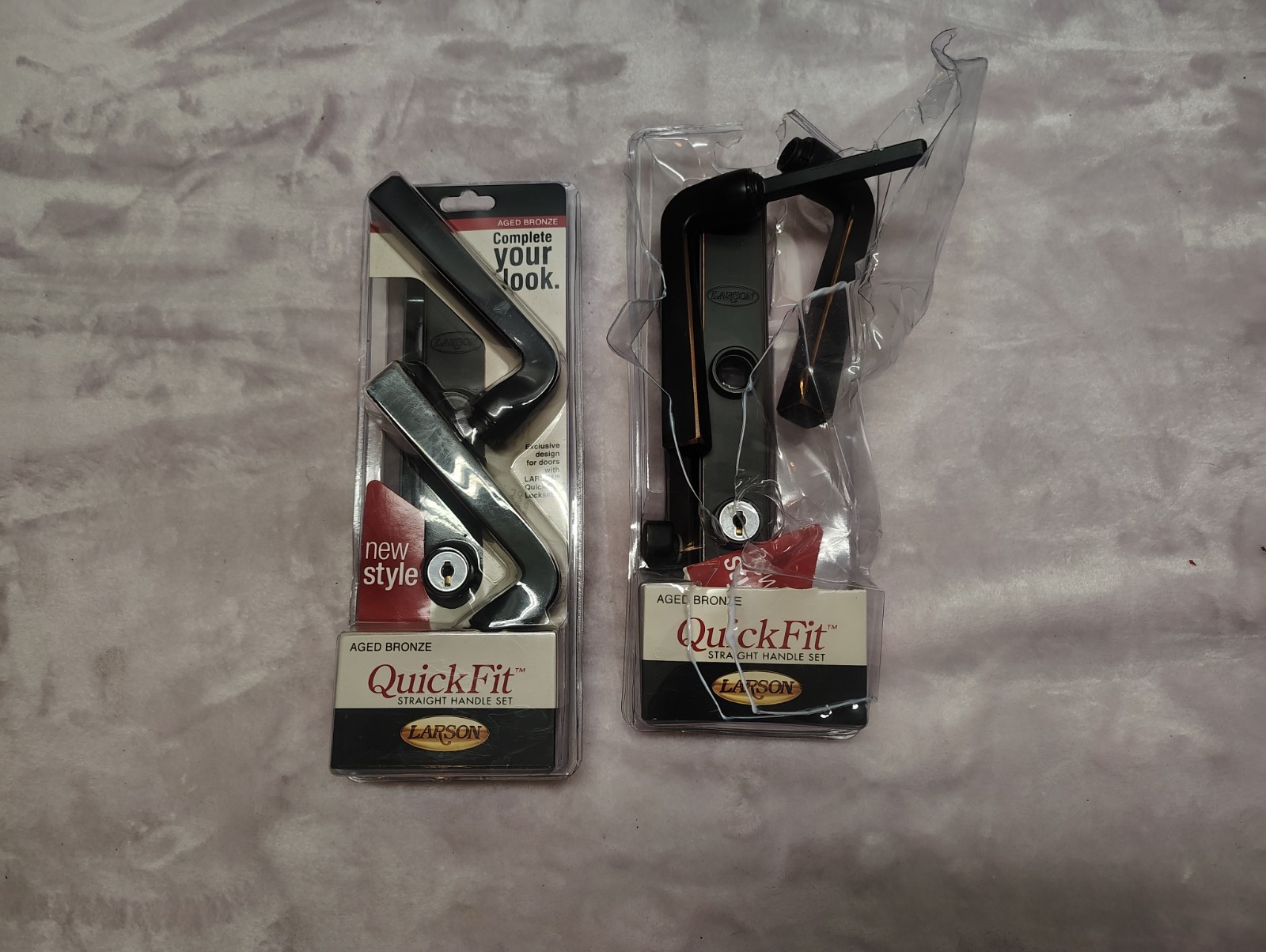 Larson QuickFit Handle set ( Aged Bronze ) Straight Lever  x2