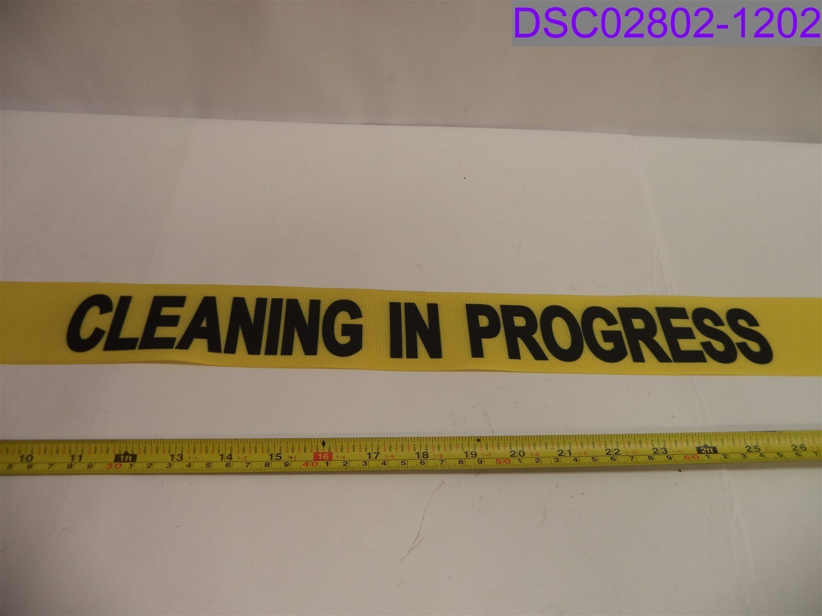 Banner Stakes Cleaning In Progress Retractable 7' Wall Mount Barrier