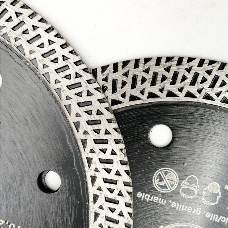 5pc Diamond Mesh Turbo Angle Grinder Saw Blade for Porcelain Tile 4.5''/115mm