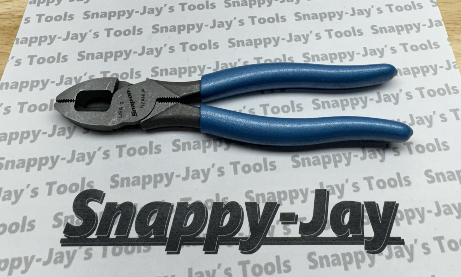 Snap-on Tools USA NEW RARE 7" PEARL BLUE Lineman's Pliers 57AHLP