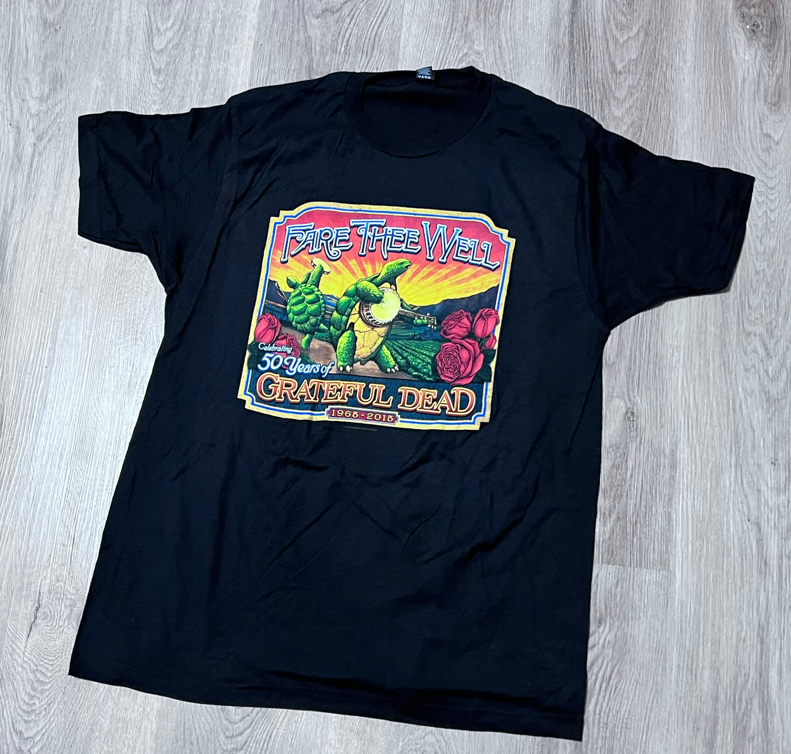 Fare Thee Well 50th Anniversary Grateful Dead  T-Shirt Mens Black Size Large