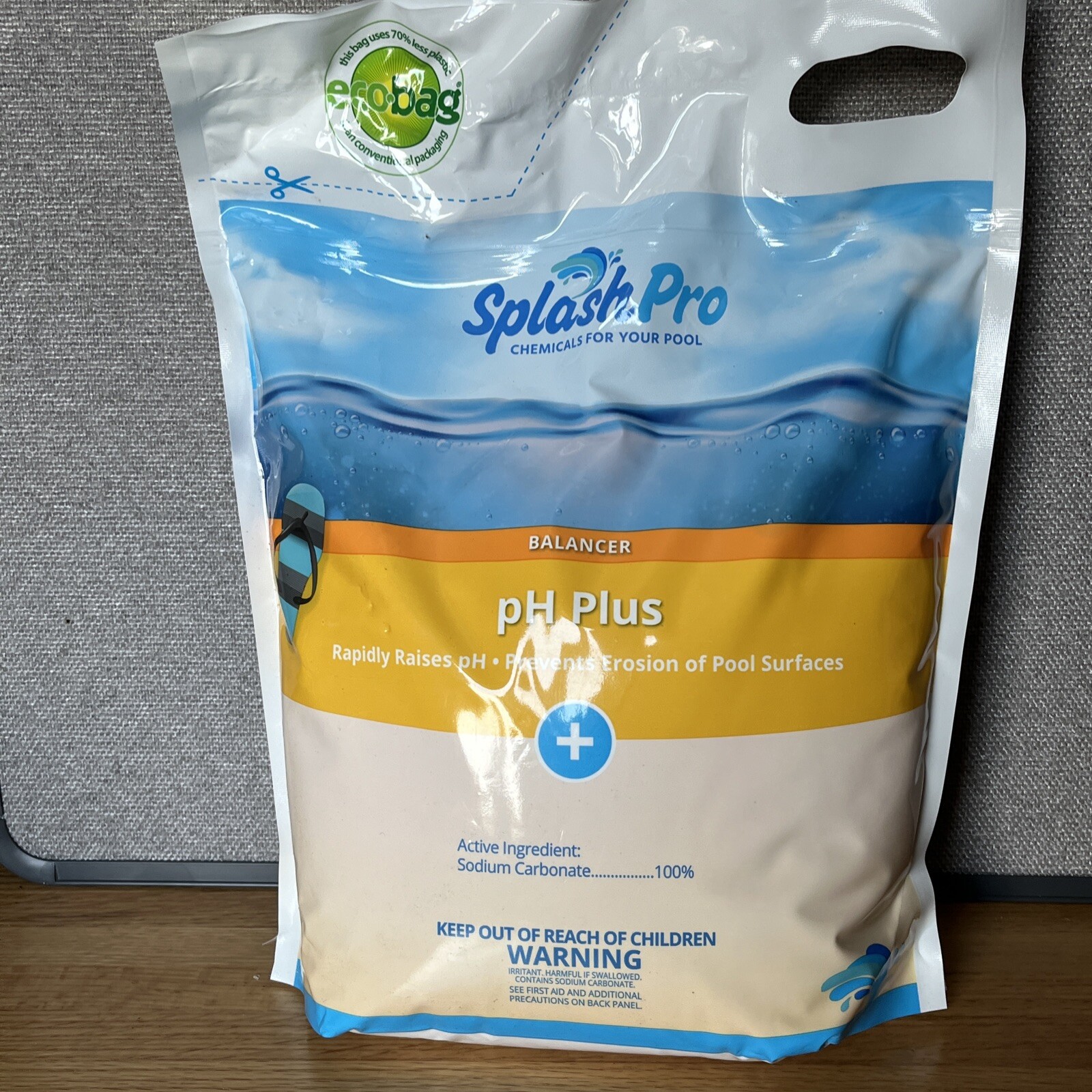 NEW SEALED Splash Pro pH Plus Sodium Carbonate 10lbs Bag!