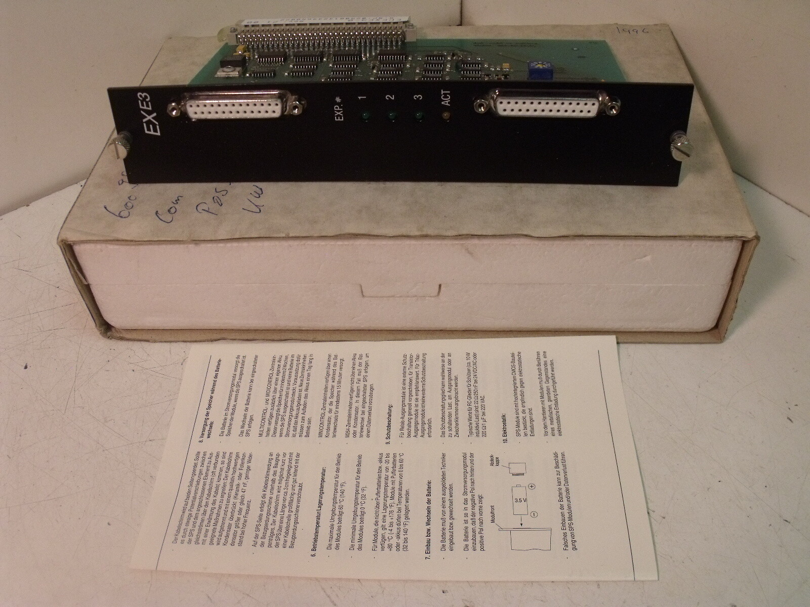 NIB B&R Automation / Rieter ECEXE3-0 Rev 21.00 EXE3 Expansion Receiver