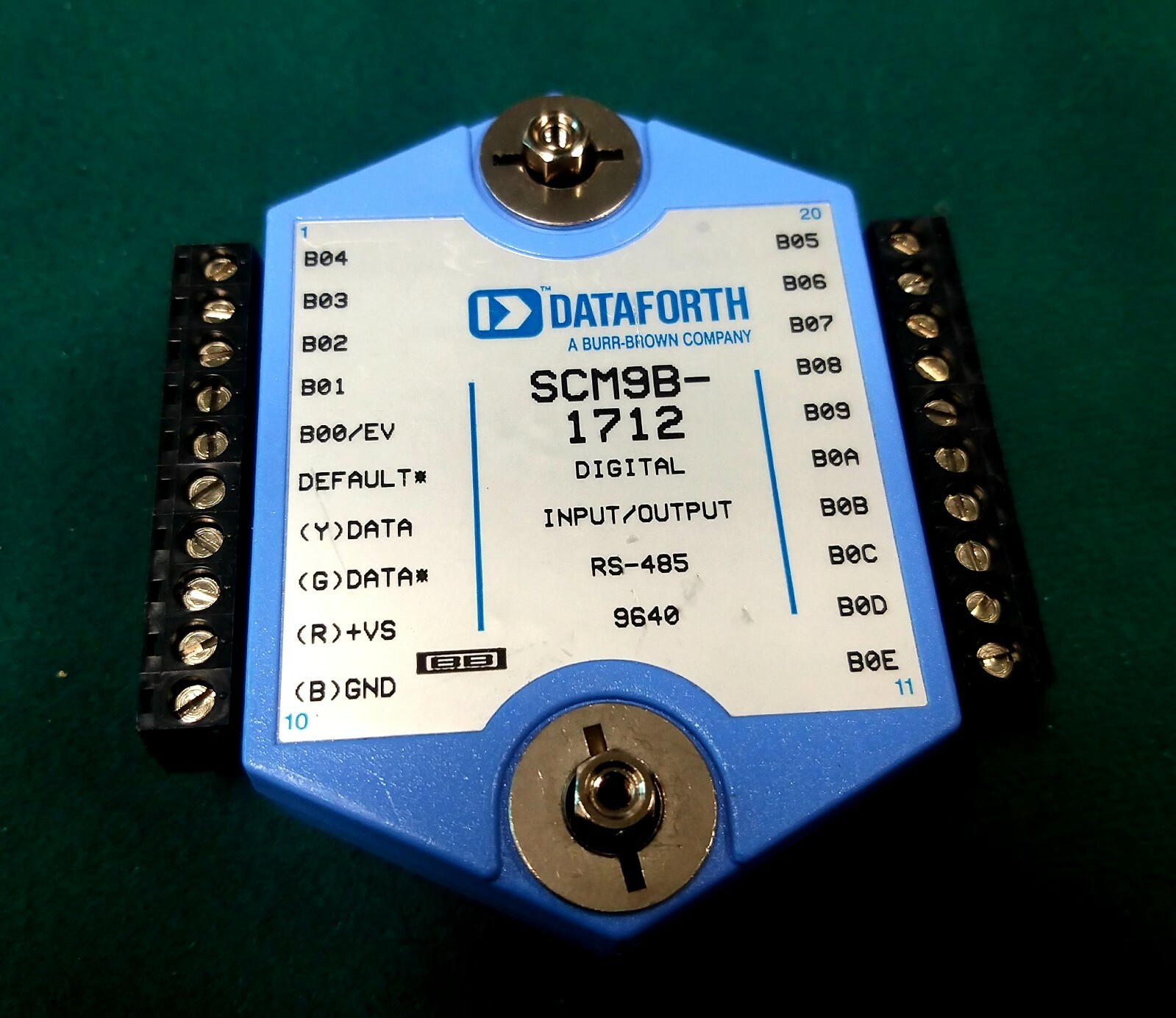 DATAFORTH SCM9B-1712 DIGITAL INPUT/OUTPUT SCM9B1712, USED