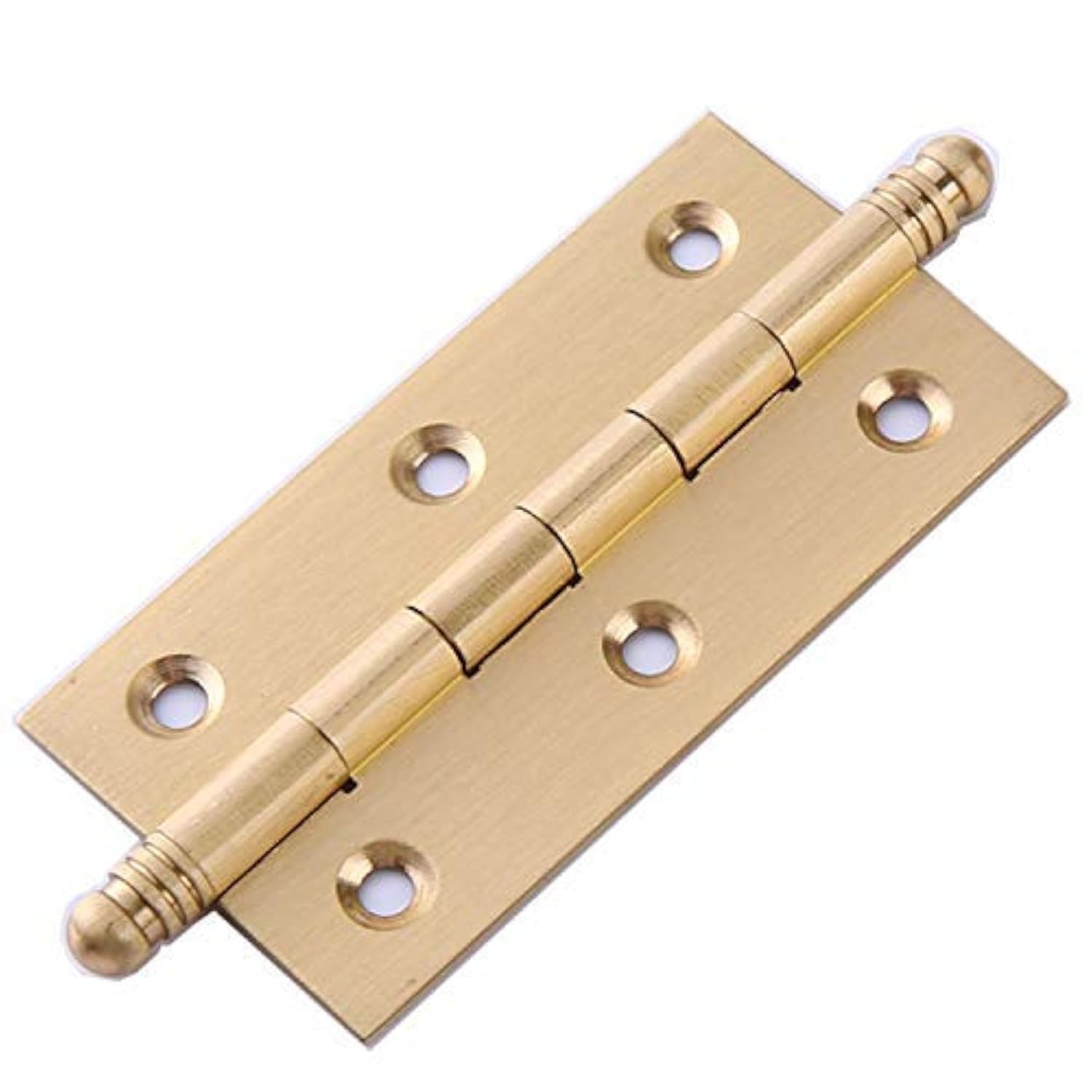 4Pack Decorative Solid Brass Cabinet Cupboard Door Butt Hinges Furniture Fold...