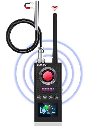 G66 Pro Hidden Camera Detector with AI Auto Scan, Magnetic GPS Tracker, Medium