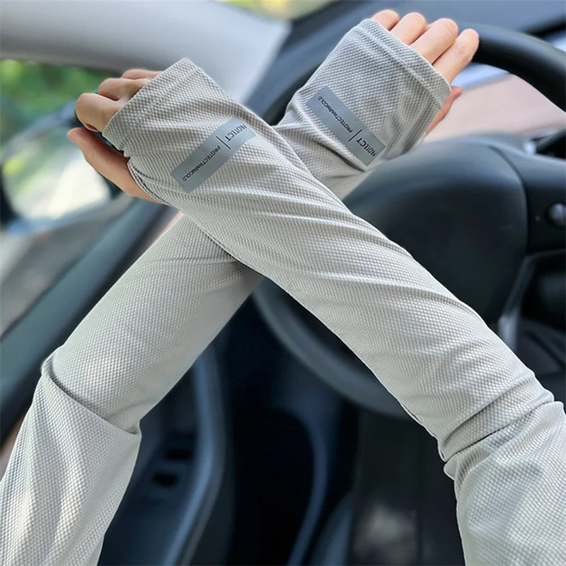 Large Size Ice Sleeves For Men's Sun Protection Japanese Summer Outdoor UV Pr