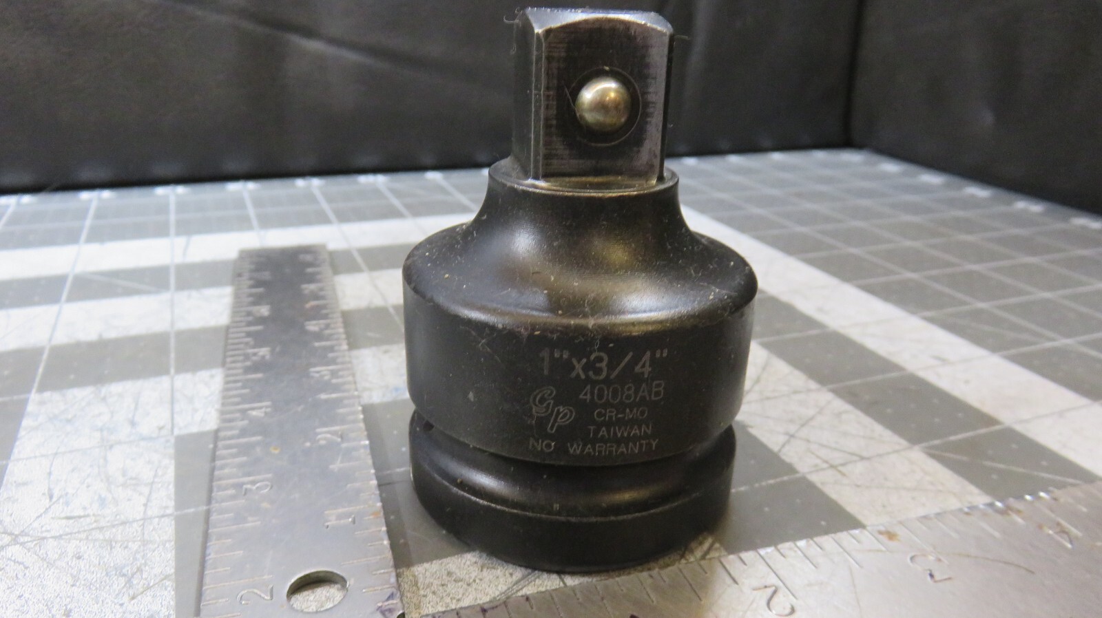 Grey Pneumatic 4008AB 1" Female x 3/4" Male Adapter w/ Friction Ball