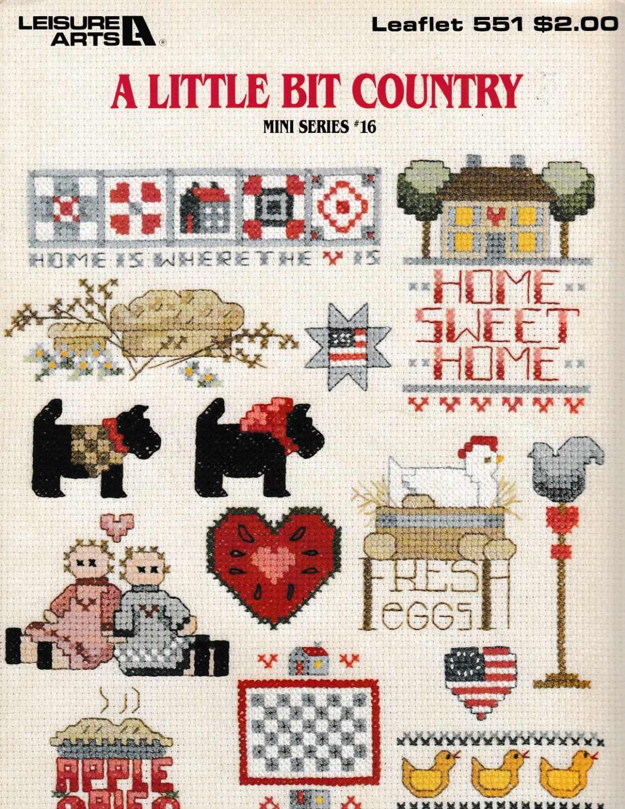 A Little Bit Country Mini Series 16 Cross Stitch | Leisure Arts 551