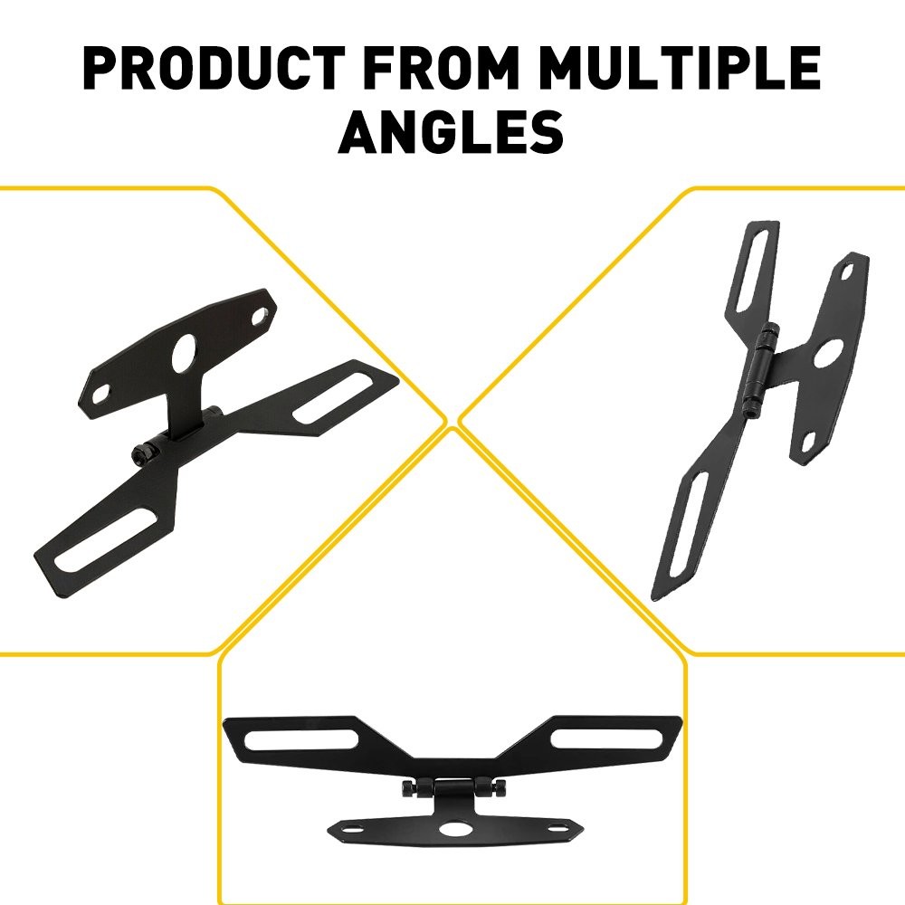 For Motorcycle Bike Plate License Holder Mount WITH Bracket LED Brake Tail Light