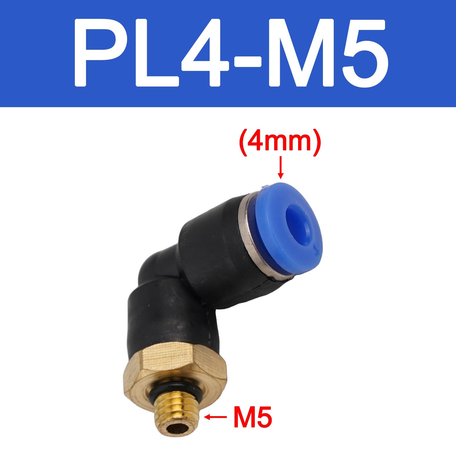 PL Threaded Elbow Series Quick Connector Disassembly Easier Easy Installation
